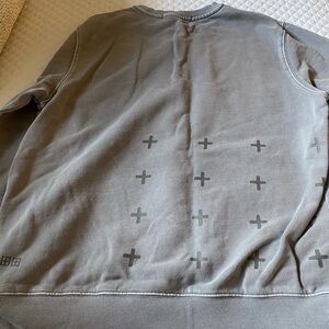 Ksubi Men's Light Gray Crewneck Sweater